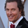 Matthew McConaughey sur le tapis rouge des Oscars au Dolby Theatre, Los Angeles, le 4 mars 2018.