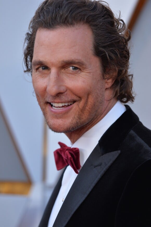 Matthew McConaughey sur le tapis rouge des Oscars au Dolby Theatre, Los Angeles, le 4 mars 2018.
