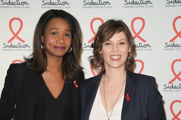 Kady Adoum-Douass et Linda Lorin - Soirée de présentation de la prochaine édition du Sidaction 2018 au musée du Quai Branly - Jacques Chirac à Paris, France, le 5 mars 2018. © Coadic Guirec/Bestimage