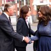 Kate Middleton (enceinte), vient inaugurer les nouveaux locaux de "Place2Be", un service de santé mentale, à Londres. Le 7 mars 2018