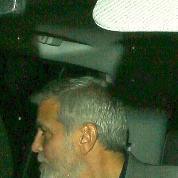 Exclusif - Brad Pitt et George Clooney se rendent ensemble à une fête privée des Pre Oscar à Los Angeles, le 3 mars 2018