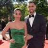 Exclusif - Javier Pastore et sa compagne Chiara Picone - Dîner de gala au profit de la Fondation PSG au Parc des Princes à Paris le 16 mai 2017.