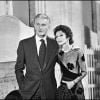 Hubert de Givenchy et Audrey Hepburn sur le tournage du film "Bloodline" à Paris, le 28 octobre 1978.
