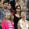 Sally Field et son fils Sam Greisman au tournoi de l'US Open à New York, le 2 septembre 2014