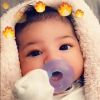 Kylie Jenner a publié un portrait de sa fille Stormi sur Instagram et Snapchat, le 3 mars 2018.