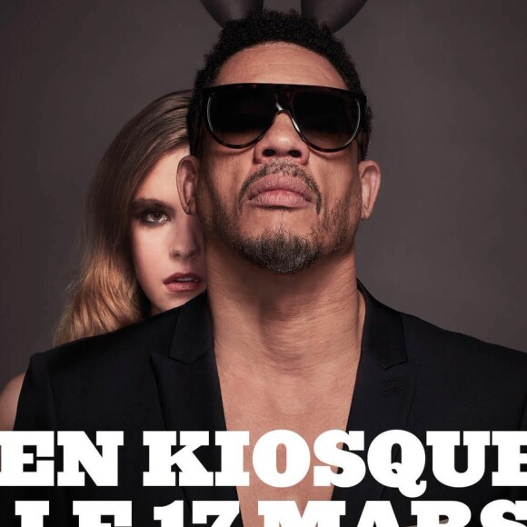 JoeyStarr en couverture de Playboy, en kiosques le 17 mars 2018.