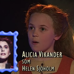 Alicia Vikander dans l'émission Småstjärnorna en 1997.