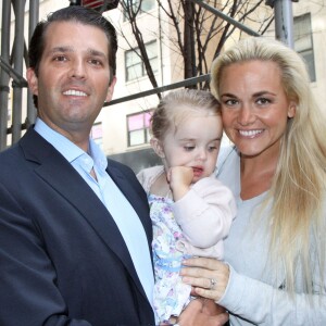 Donald Trump Jr. et sa femme Vanessa avec leur fille Chloe à New York. Le 19 avril 2016