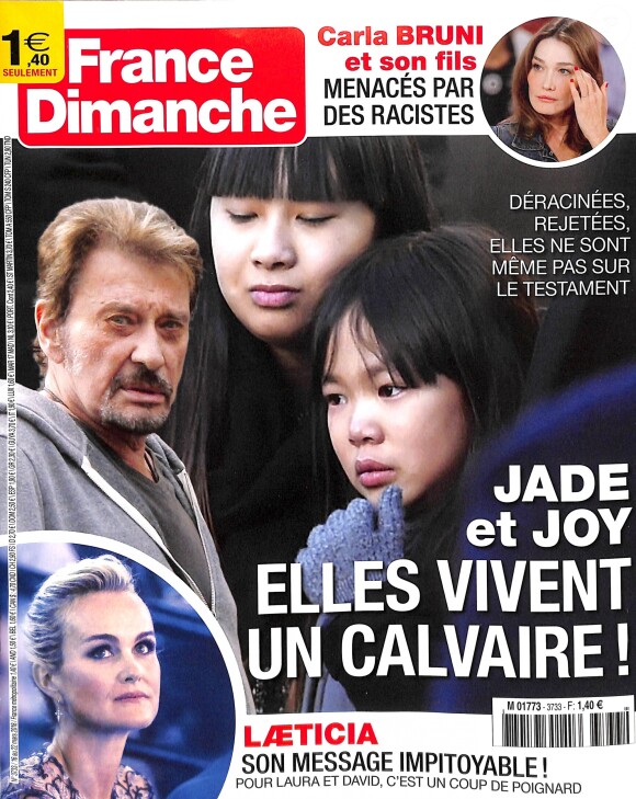 Couverture du magazine "France Dimanche", numéro du 16 mars 2018.