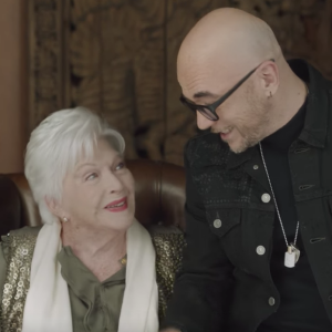 Line Renaud et Pascal Obispo dans le clip "Sa raison d'être 2018" pour Sidaction.