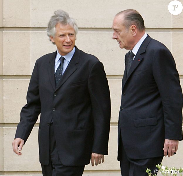 Premier conseil des ministres du gouvernement de Dominique de Villepin sous la présidence de Jacques Chirac, le 3 juin 2005 à Paris.