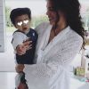 Noura El Shwekh publie une photo de son fils Sugar à l'occasion de son premier anniversaire. Instagram, mars 2018.