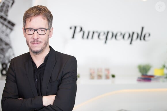 Exclusif - Jean-Luc Lemoine donne une interview chez Purepeople dans les locaux du groupe Webedia à Levallois-Perret le 6 juillet 2016.