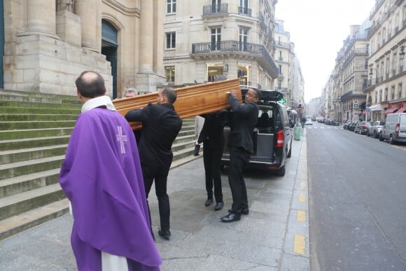 Obsèques de Geneviève Fontanel en l'église Saint-Roch à Paris le 22 mars 2018. © CVS/Bestimage