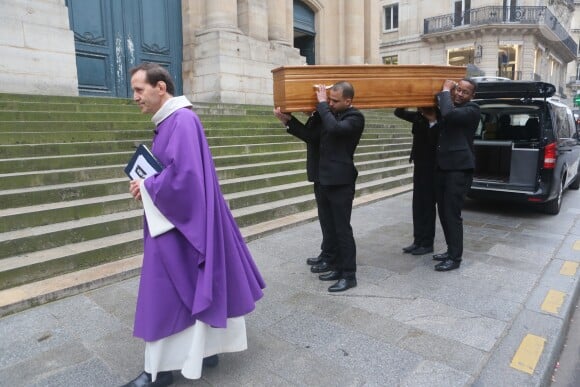 Obsèques de Geneviève Fontanel en l'église Saint-Roch à Paris le 22 mars 2018. © CVS/Bestimage