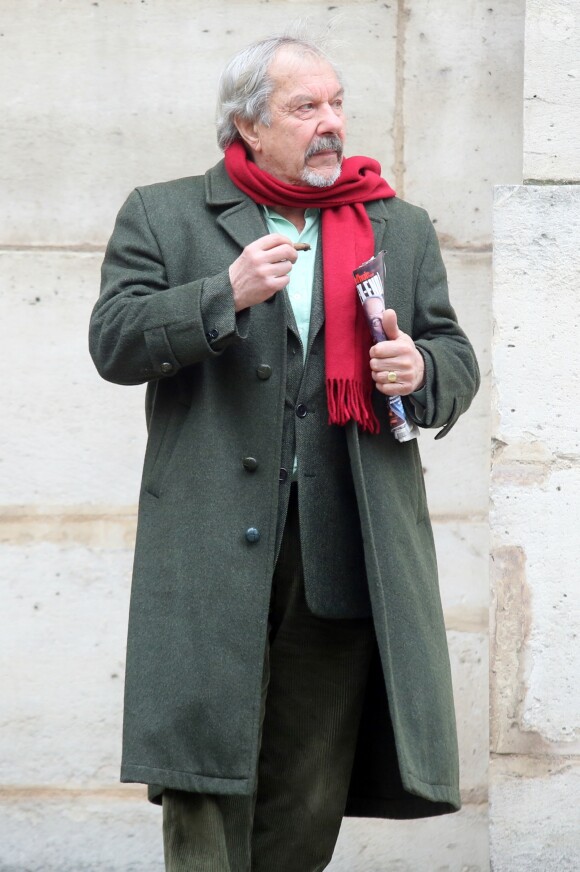 Sortie des obsèques de Geneviève Fontanel en l'église Saint-Roch à Paris le 22 mars 2018. © CVS/Bestimage