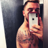 Kevin Guedj et son énorme tatouage, le 26 mars 2018.