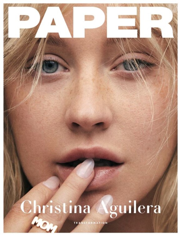 Christina Aguilera en couverture de Paper. 2018.