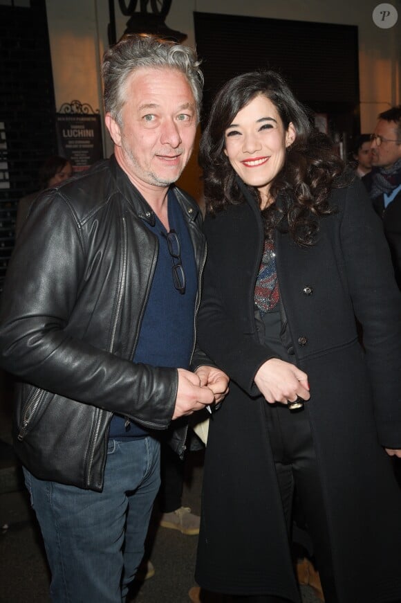 Exclusif - Nicolas Briançon et Mélanie Doutey - Générale de la pièce "Douce Amère" au théâtre des Bouffes-Parisiens à Paris le 26 mars 2018. © Coadic Guirec/Bestimage (no web - No Blog pour suisse et Belgique)26/03/2018 - Paris