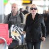Exclusif - Lindsay Lohan arrive à l'aéroport JFK de New York le 4 decembre 2017.