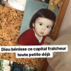 Agathe Auproux lorsqu'elle était enfant, des clichés dévoilés le 30 mars 2018.