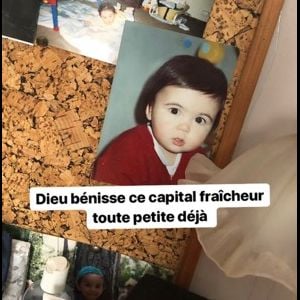 Agathe Auproux lorsqu'elle était enfant, des clichés dévoilés le 30 mars 2018.