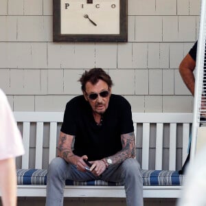 Johnny Hallyday à Santa Monica le 30 mars 2017.