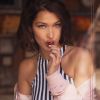Bella Hadid pose pour la campagne Printemps/Eté de la marque Penshoppe. Le 16 mars 2018