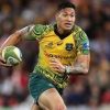 Israel Folau avec sa femme sur Instagram le 28 octobre 2017.