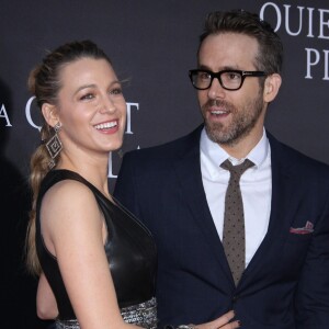 Blake Lively, son mari Ryan Reynolds lors de la première de 'A Quiet Place' au Loews Lincoln Square à New York. Le 2 avril 2018