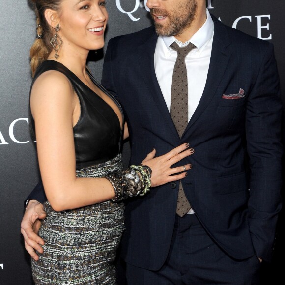 Blake Lively et son mari Ryan Reynolds - People à la première de 'A Quiet Place' au Loews Lincoln Square à New York. Le 2 avril 2018