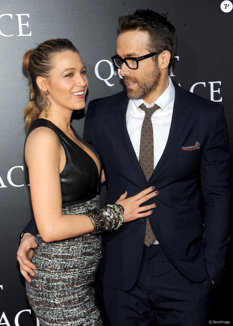 Blake Lively Et Son Mari Ryan Reynolds People à La Première De A Quiet Place Au Loews 