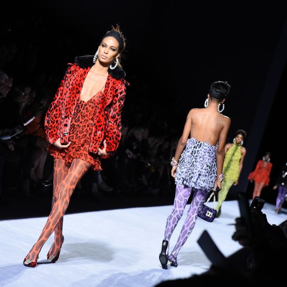 Joan Smalls au défilé Tom Ford Womens - Runway Show FW18 le 8 février 2018 à New York. Photo by Steve Eichner/ABACAPRESS.COM