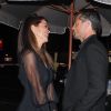 Brooke Burke et son mari David Charvet quittent le restaurant le "Delilah" à Los Angeles Le 13 octobre 2017