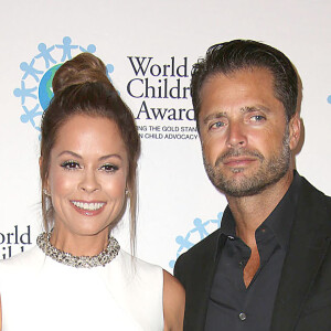 Brooke Burke Charvet et son fiancé David Charvet à la soirée World of Children Award à New York, le 27 octobre 2016 © Sonia Moskowitz/Globe Photos via Zuma/Bestimage