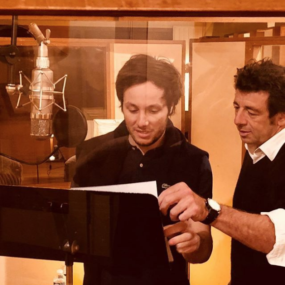 Patrick Bruel en studio en avril 2018, photo Instagram