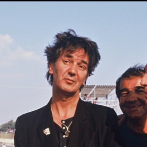 Léo Ferré, Jacques Higelin et Francis Lalanne lors des Francofolies de la Rochelle le 10 juillet 1987