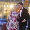 Le prince Pavlos de Grèce et la Princesse Marie-Chantal - Arrivées à la soirée "Dolce & Gabbana Alta Moda 2018 collection" au Metropolitan Opera House à New York le 8 avril 2018.