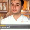 Adrien dans "Top Chef" (M6), épisode diffusé mercredi 11 avril 2018.
