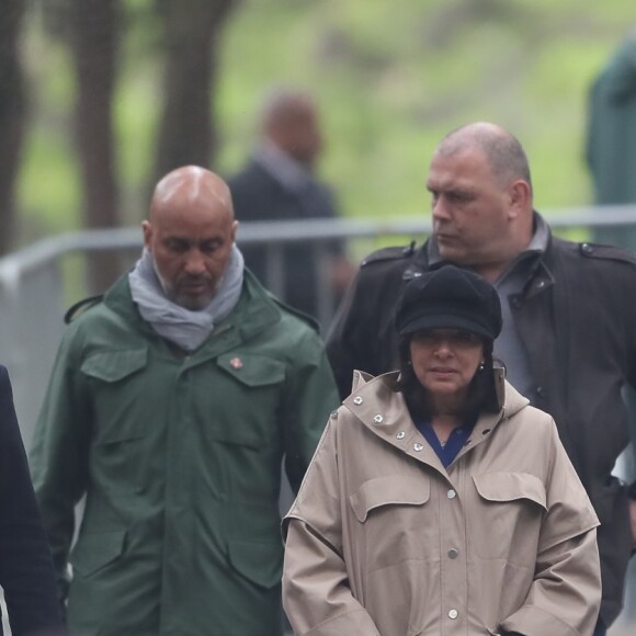 Anne Hidalgo lors des obsèques de Jacques Higelin au cimetière du Père Lachaise à Paris le 12 avril 2018.