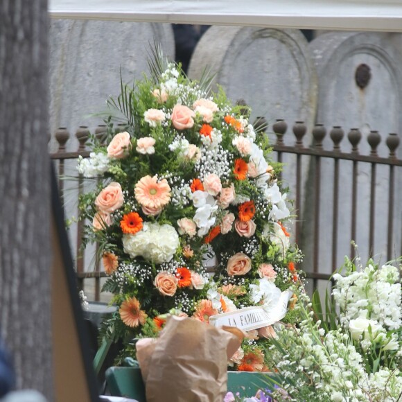 Obsèques de Jacques Higelin au cimetière du Père Lachaise à Paris le 12 avril 2018.