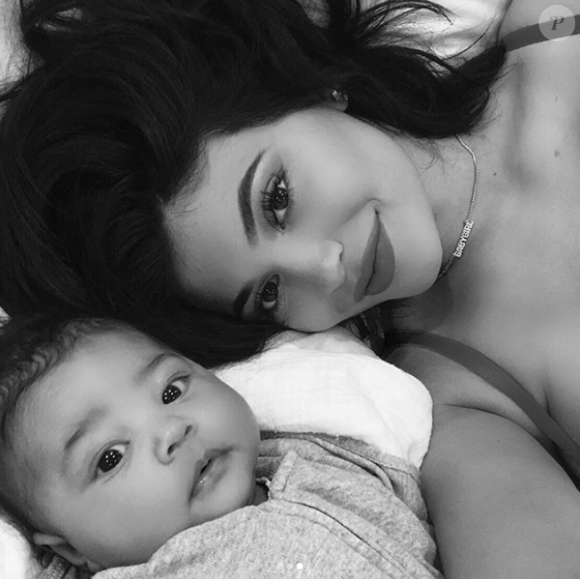 Kylie Jenner et sa fille Stormi. Mars 2018.