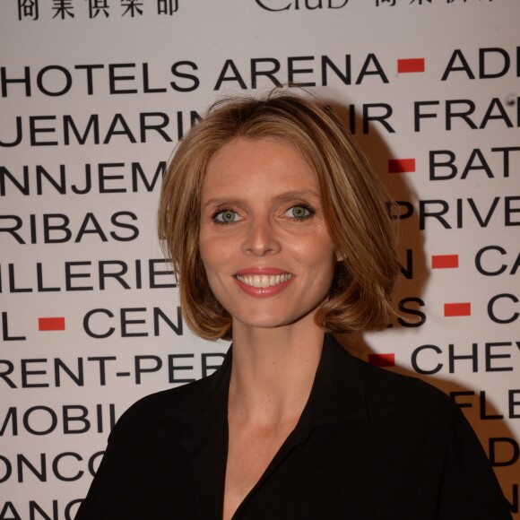 Sylvie Tellier (enceinte) - Photocall du déjeuner du Chinese Business Club pour la journée internationale des droits des femmes au Pavillon Cambon à Paris, France, le 8 mars 2018. © Rachid Bellak/Bestimage