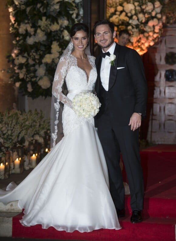 Christine et Frank Lampard lors de leur mariage à Londres le 20 décembre 2015.