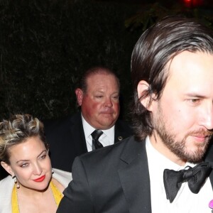 Kate Hupton, enceinte et son compagnon Danny Fujikawa - Les célébrités quittent la soirée qui est censé être le mariage de Gwyneth Paltrow et de son fiancé Brad Falchuk à Los Angeles le 14 avril 2018.  Celebrities leaving Gwyneth Paltrow and Brad Falchuk's engagement/wedding party in Los Angeles. It's rumored that the event was either an engagement dinner or a secret wedding in Los Angeles April 14th, 2018.15/04/2018 - Los Angeles