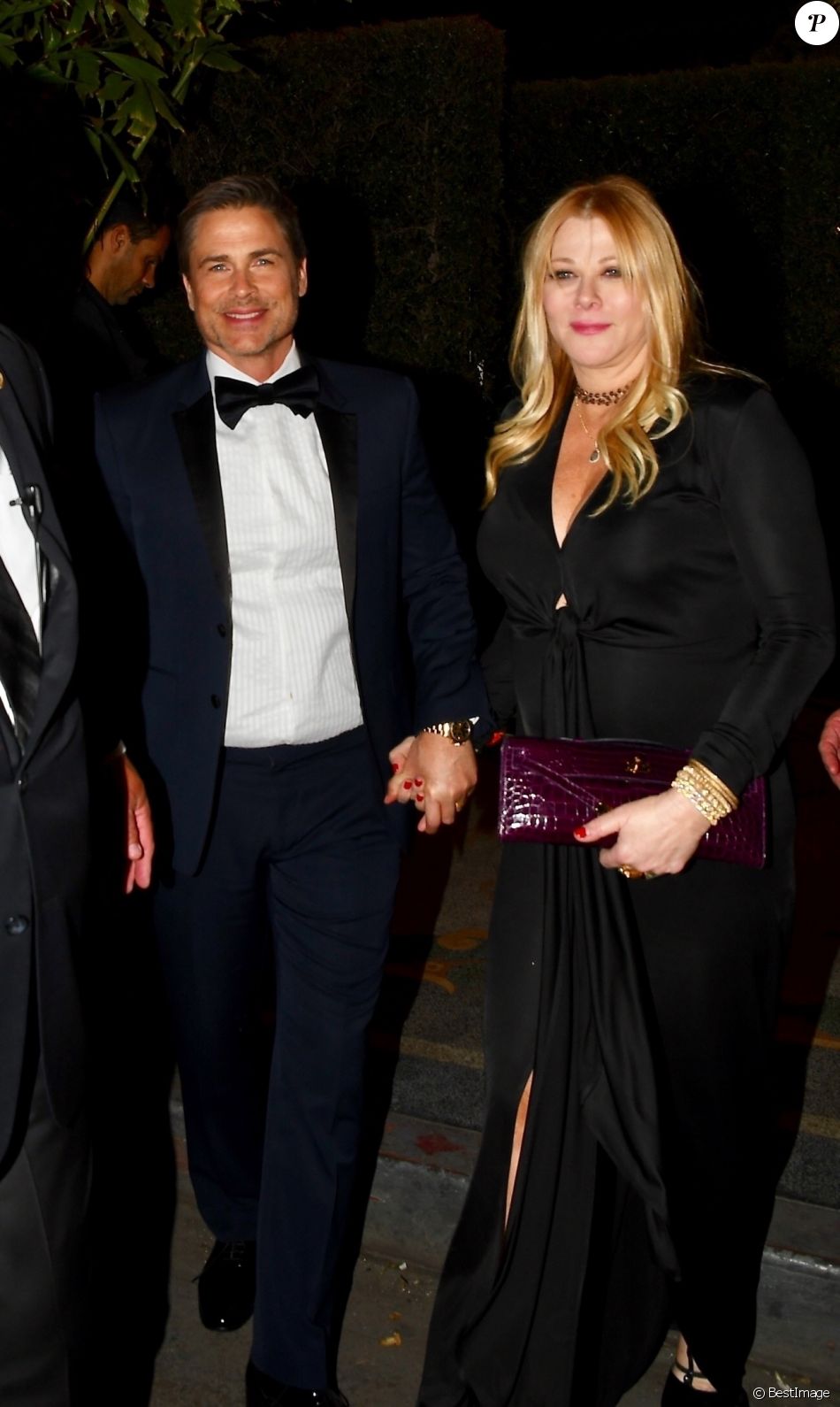 Rob Lowe et sa femme Sheryl Berkoff - People à la sortie de la soirée