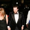Sam Taylor-Johnson et son mari Aaron Taylor-Johnson - Les célébrités arrivent à une soirée qui est censé être le mariage de Gwyneth Paltrow et de son fiancé Brad Falchuk à Los Angeles le 14 avril 2018.