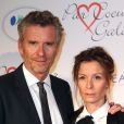 Denis Brogniart et sa femme Hortense au gala "Par Coeur" pour les 10 ans de l'association "Cekedubonheur" au pavillon d'Armenonville à Paris.