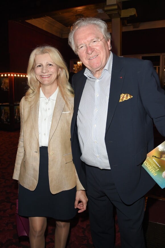 Alain Duault et sa femme Catherine - Générale du spectacle "Patrick et ses fantômes" au Casino de Paris, le 17 avril 2018. © Coadic Guirec/Bestimage