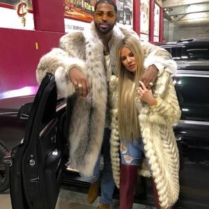 Khloé Kardashian et Tristan Thompson sur Instagram le 26 décembre 2017.